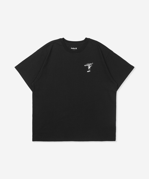 tシャツ 「Hurley/ハーレー」レディースヘビーウェイトTシャツ　バックプリント　オーバーサイズシルエット　BACK EMB SS TEE レディ Hurley tシャツ 「Hurley/ハーレー」レディースヘビーウェイトT