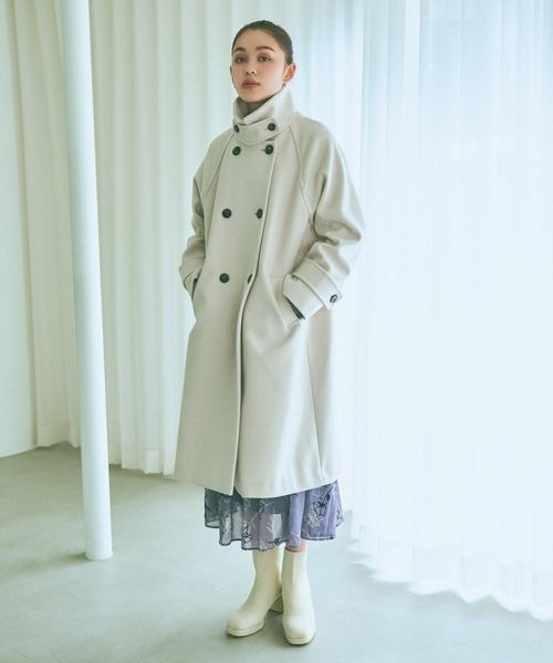 「mysty woman」 チェスターコート MEDIUM モカ レディース_画像9