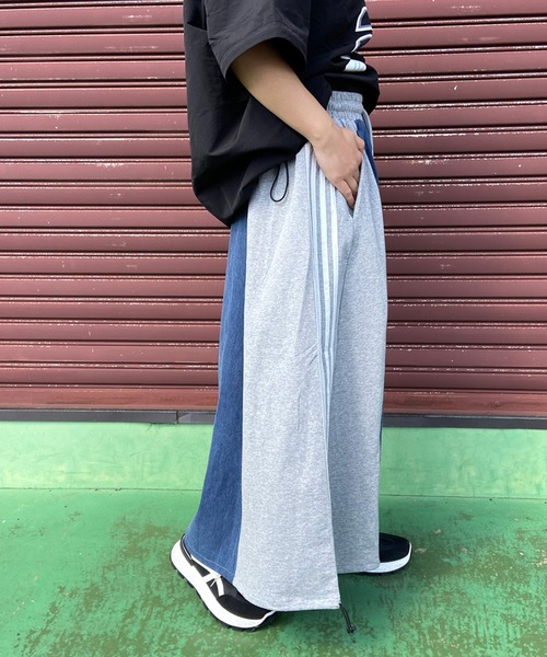 CRB デニムスカート デニム切替ラインロングスカート : ZOZOTOWN Yahoo