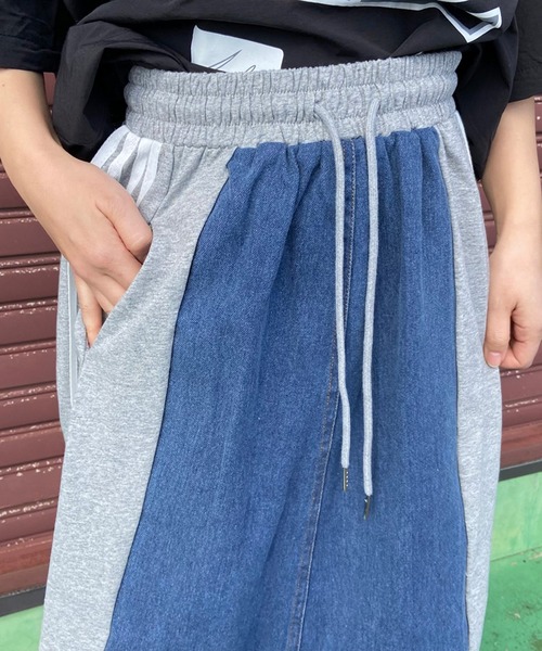 CRB デニムスカート デニム切替ラインロングスカート : ZOZOTOWN Yahoo