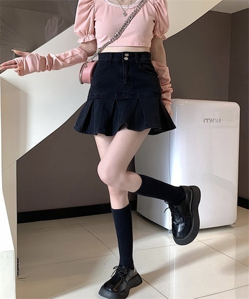 越後屋様！Hayama Breezeハヤマブリーズ異素材デニムスカート 越後屋様！Hayama Breezeハヤマブリーズ異素材デニムスカート