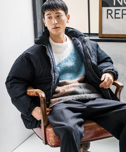 niko and…（ニコアンド） ブルゾン MEDIUM ブラック メンズ : ZOZOTOWN