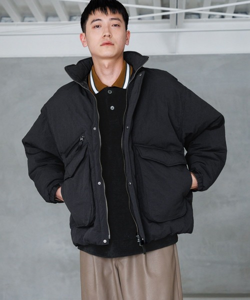 niko and…（ニコアンド） ブルゾン MEDIUM ブラック メンズ : ZOZOTOWN
