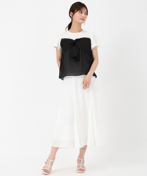 MISCH MASCH（ミッシュマッシュ） tシャツ リボンビスチェカットソー