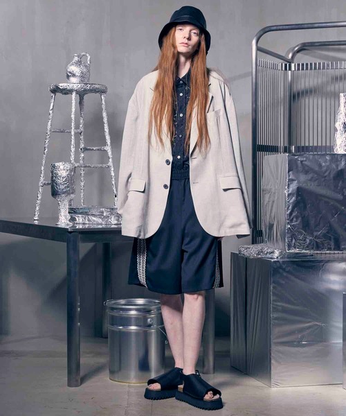 メゾンスペシャル トリアセテート シングルテーラードジャケット MAISON SPECIAL ジャケット テーラードジャケット 「UNISEX