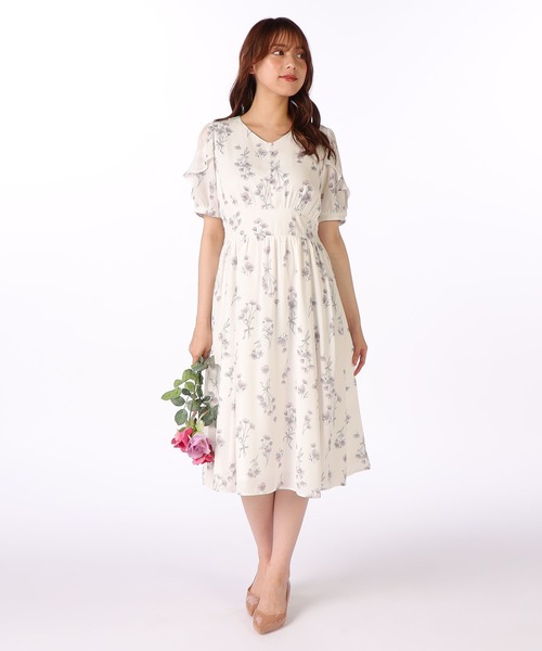 LAISSE PASSE 「LAISSE PASSE」 半袖ワンピース 36 グレー