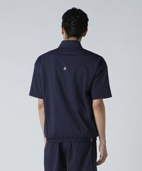 UNITED ARROWS GOLF シャツ ハーフジップ ショートスリーブ プル
