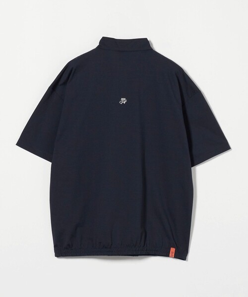 AddElm UNITED ARROWS GOLF ジップアップシャツ UNITED ARROWS GOLF シャツ ハーフジップ ショートスリーブ プル