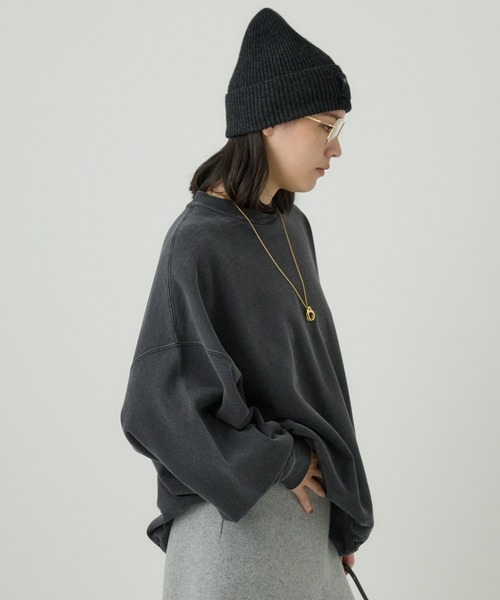chaos REMI RELIEF オーバーサイズシャツ Chaos×REMI RELIEF リサイクルTシャツ ベージュ サイズ M