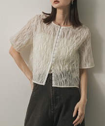 ブラウス シャツ フロントホックシャーリングブラウス レディース｜ZOZOTOWN Yahoo!店