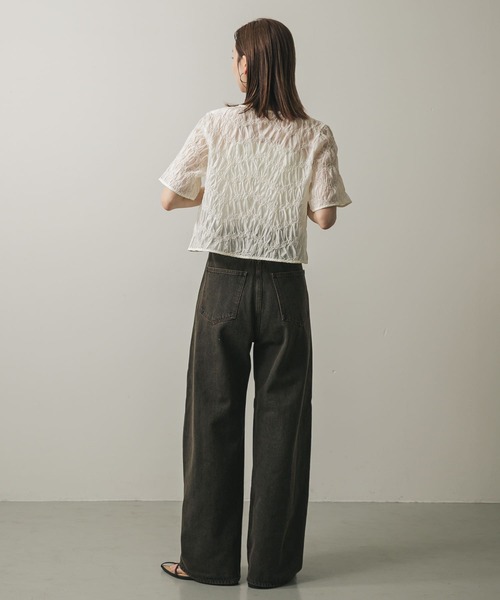 ブラウス シャツ 「Exclusive」フロントジップ ポプリンシャツ レディース SENSE OF PLACE by URBAN RESEARCH ブラウス シャツ フロント