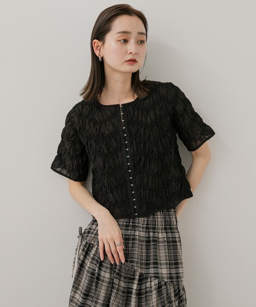 ブラウス シャツ FRONT GATHER COMPACT シャツ レディース SENSE OF PLACE by URBAN RESEARCH ブラウス シャツ フロント