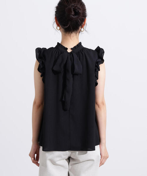 N.Natural Beauty Basic ブラウス シャツ フリルスリーブバック