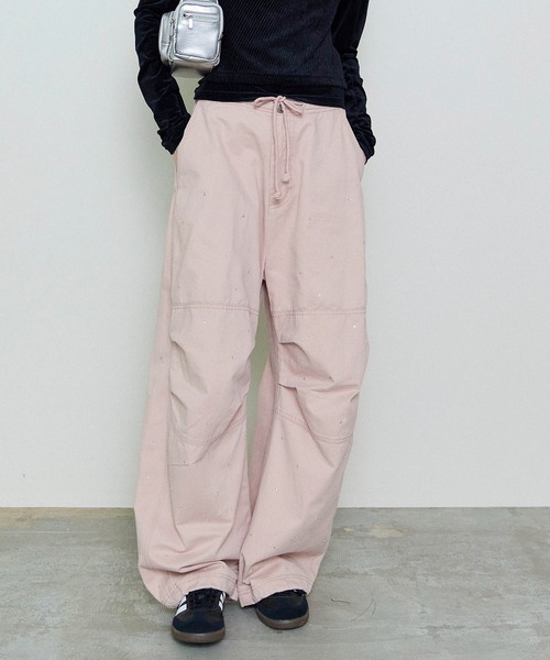 メゾンスペシャルイージーパンツ Embroidery Easy Pants/エンブロイダリーイージーパンツ【MAISON