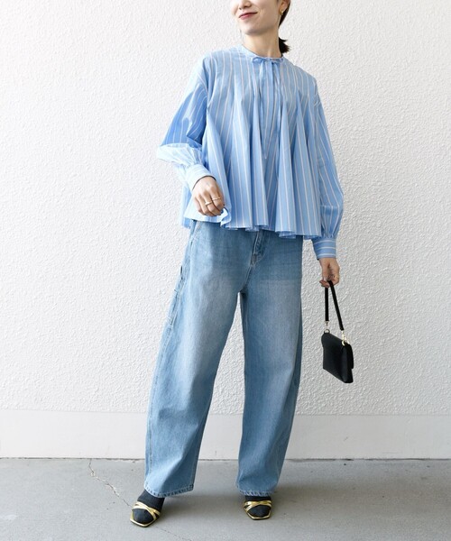 「SHIPS any」 長袖ブラウス ONE SIZE オレンジ レディース SHIPS any 「SHIPS any」 長袖ブラウス ONE SIZE オレンジ