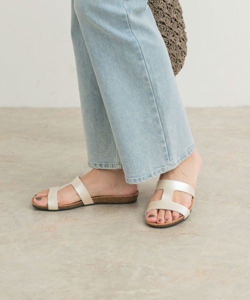 BEAUTY&YOUTH別注PLAKTONサンダル BEAUTY&YOUTH UNITED ARROWS｜<PLAKTON>メタリック サイドカット