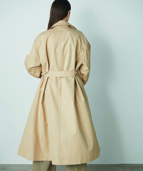 「N.O.R.C」 トレンチコート S ネイビー レディース_画像8