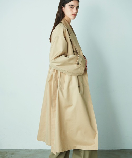 「N.O.R.C」 トレンチコート S ネイビー レディース_画像9