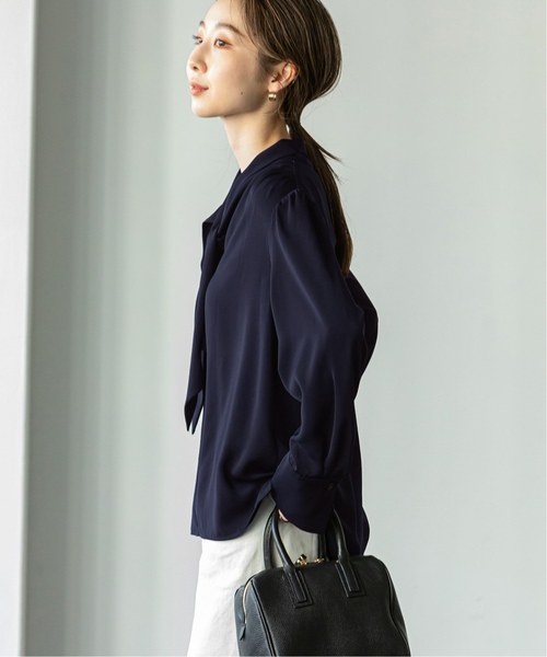 NOBLE（ノーブル） ブラウス シャツ 「WEB限定追加」ロイヤルサテン