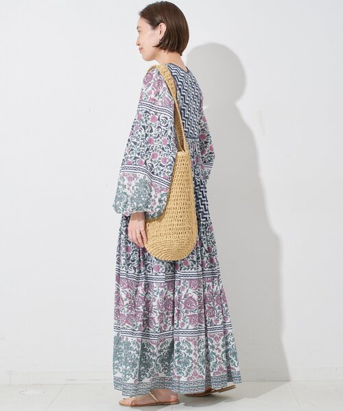 SLOBE IENA ＊ インドパネルティアードワンピース ＊サイズ36 インドパネルティアードワンピース（ワンピース）｜SLOBE IENA