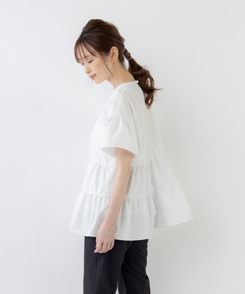 Sono 「Sono」 半袖ブラウス 1 ブルー レディース : ZOZOTOWN Yahoo!店 