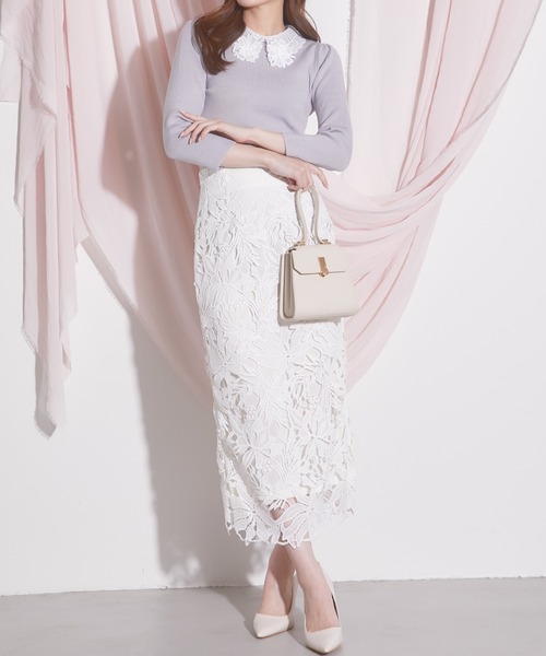 「tocco closet」 タイトスカート S グレー系その他 レディース