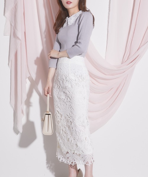 「tocco closet」 タイトスカート S グレー系その他 レディース