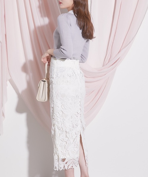 「tocco closet」 タイトスカート S グレー系その他 レディース