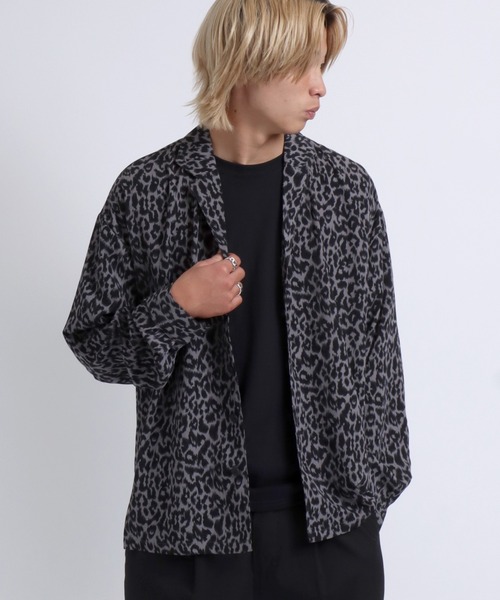 Salong hameu」 長袖シャツ M ブラック系その他 メンズ