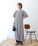ワンピース 夏 半袖 「2点セット」レイヤード...の詳細画像1