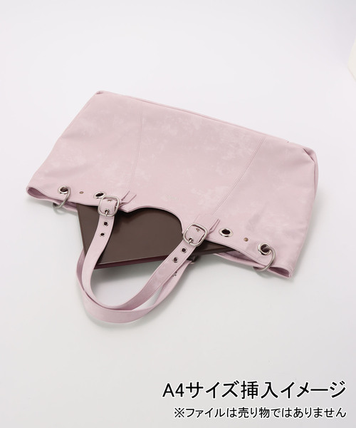 Hieta ピンク トートバッグ トートバッグ 「Geek Office / ギークオフィス」HIETA ヒエタ ベッキー