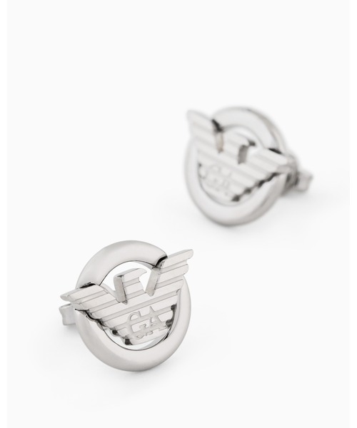 ★エンポリオアルマーニ★イーグルロゴ★スタッドピアス★ EMPORIO ARMANI ピアス 「エンポリオ アルマーニ」イーグルロゴ