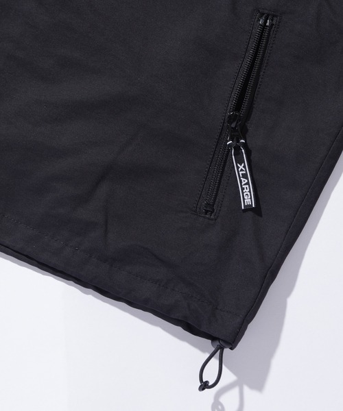 XLARGE ブラックジャケット フード付き Mサイズ XLARGE フード付きナイロンジャケット Mサイズ
