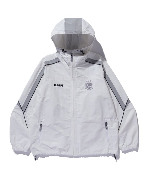 XLARGE グレー トラックジャケット XLARGE ナイロンジャケット HOODED TRACK JACKET メンズ
