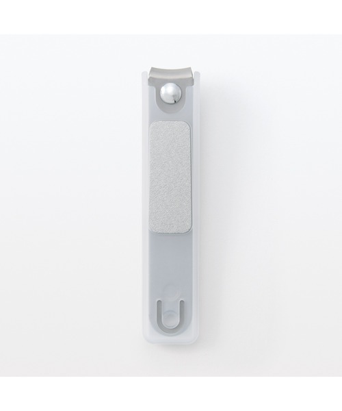 爪切り ホワイト ステンレス製 無印良品（MUJI） ネイル ステンレス爪切り L／PPカバー付