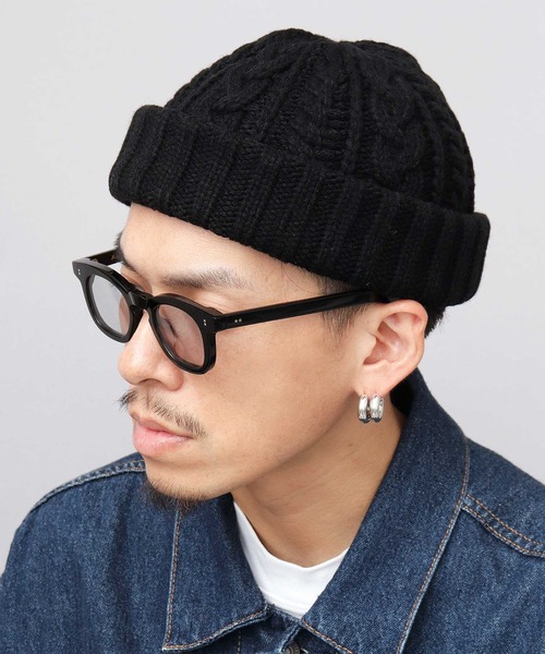 Mr.COVER ニット帽 ニットキャップ 日本製 ウール混アクリル 編み替え