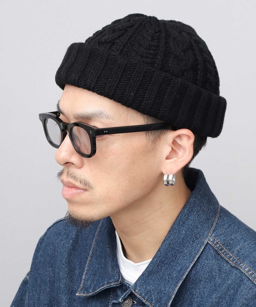 Mr.COVER ニット帽 ニットキャップ 日本製 ウール混アクリル 編み替え