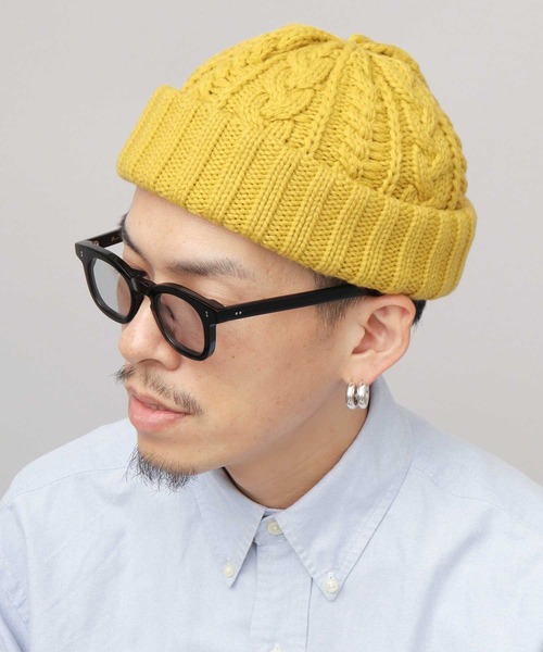 Mr.COVER ニット帽 ニットキャップ 日本製 ウール混アクリル 編み替え