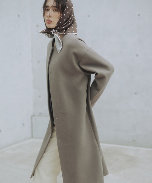 B：MING by BEAMS（ビーミング by ビームス） ノーカラーコート コート