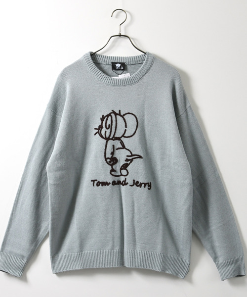 セーター ニット 「neos」TOM＆JERRY トムとジェリー ルーズシルエット