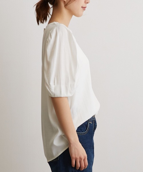 「OWLSPALE」 半袖ブラウス FREE カーキ レディース_画像2