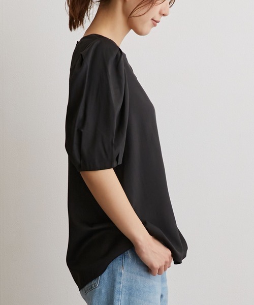 「OWLSPALE」 半袖ブラウス FREE カーキ レディース_画像4