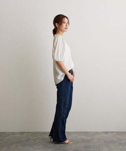 「OWLSPALE」 半袖ブラウス FREE カーキ レディース_画像9