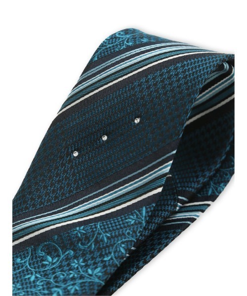 希少✨極美品✨ブルネロクチネリ ネクタイ ラナウール 高級　ナロータイ renoma HOMME（レノマオム） ネクタイ 「シルク ラインストーン付き