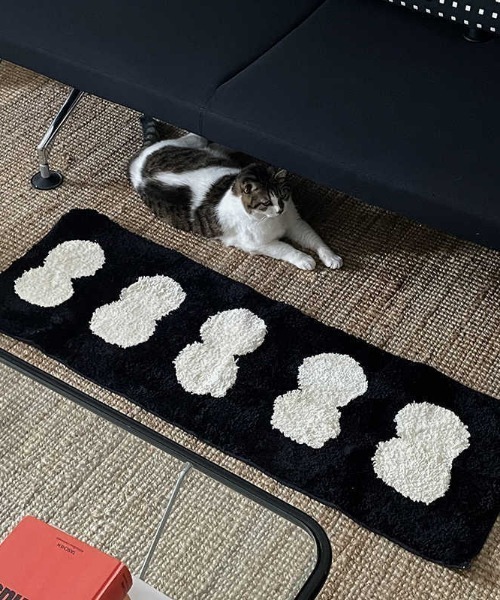 ラグ ラグマット Modern twindot bedside rug mat : ZOZOTOWN Yahoo!店