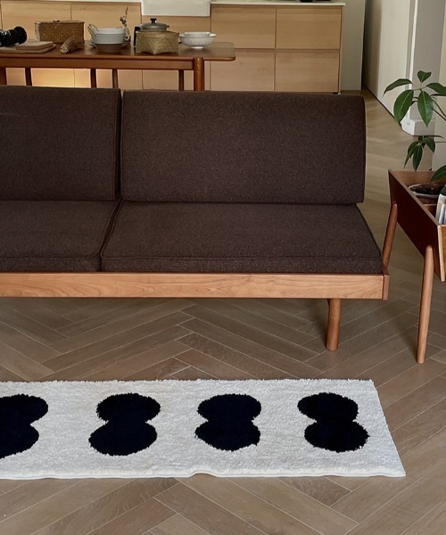 ラグ ラグマット Modern twindot bedside rug mat : ZOZOTOWN Yahoo!店