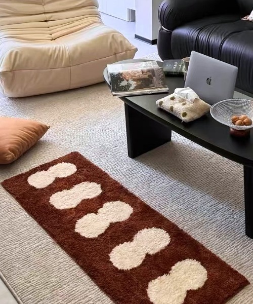ラグ ラグマット Modern twindot bedside rug mat : ZOZOTOWN Yahoo!店