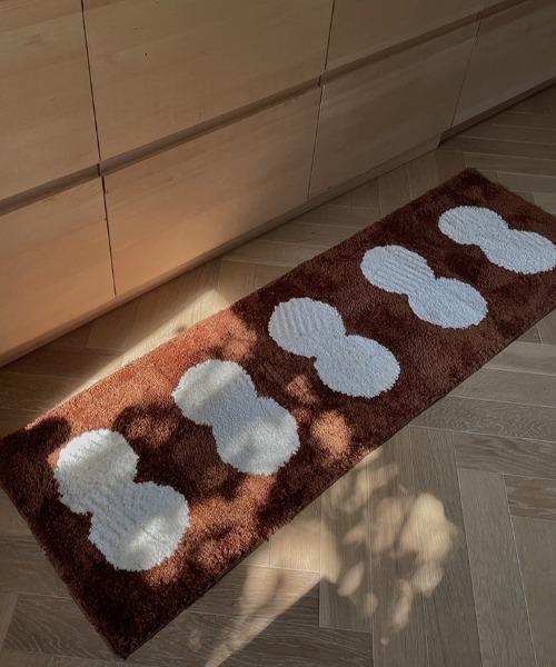 ラグ ラグマット Modern twindot bedside rug mat : ZOZOTOWN Yahoo!店