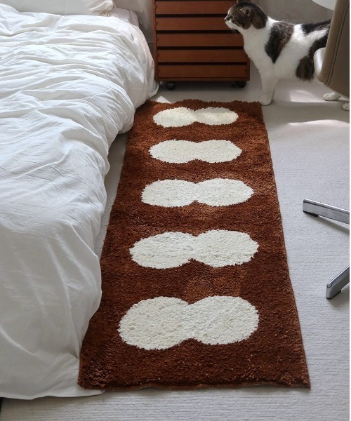 ラグ ラグマット Modern twindot bedside rug mat : ZOZOTOWN Yahoo!店