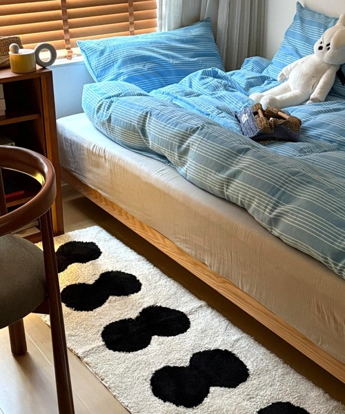 ラグ ラグマット Modern twindot bedside rug mat : ZOZOTOWN Yahoo!店